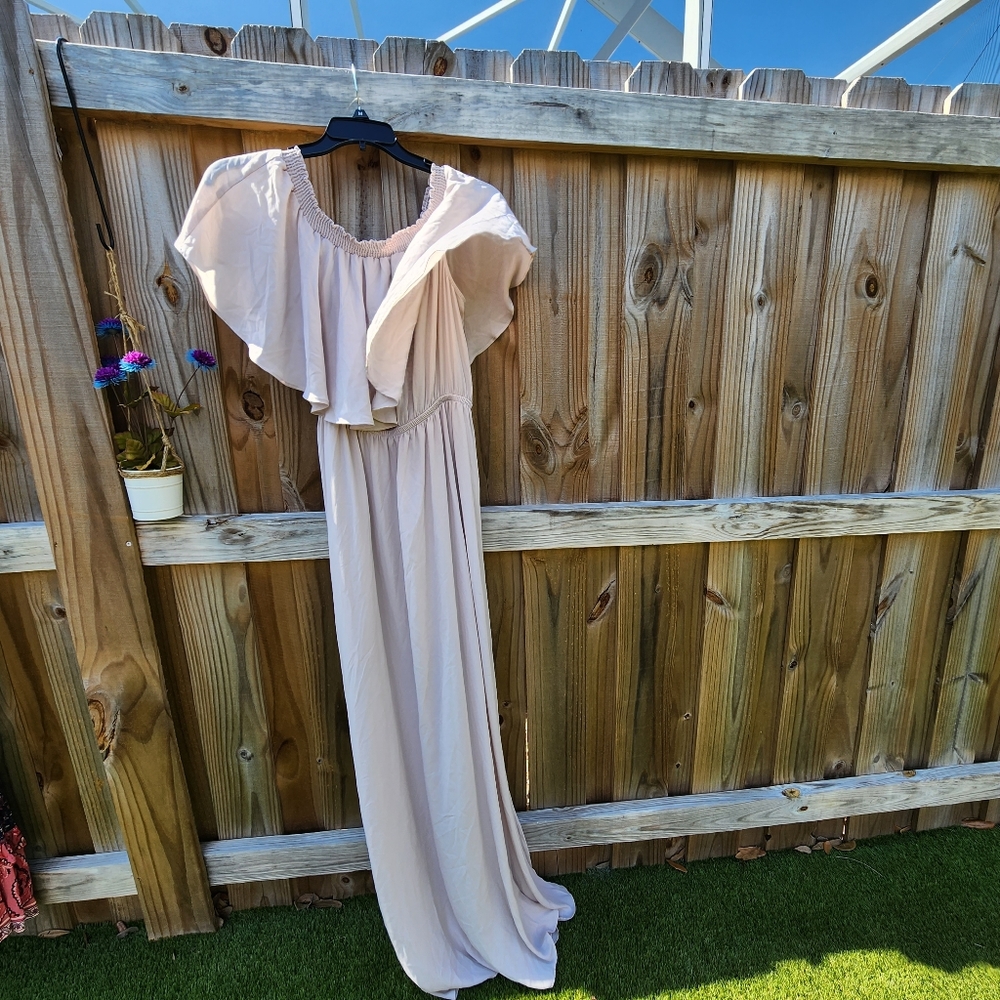 Blush/beige somewhat sheer Sow Me Your Mumu dress size XXL